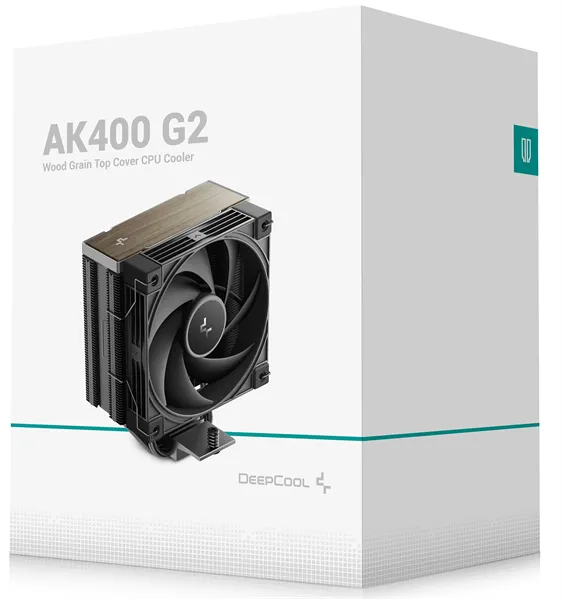 DEEPCOOL AK400 G2 LGA1851/1700/1200/115X/AM5/AM4 (12шт/кор, TDP 220W, PWM, Fan 120mm, 4 тепл. Трубки, Wood-grain top cover, черный) RET (R-AK400G2-BKNNMN-GJD)