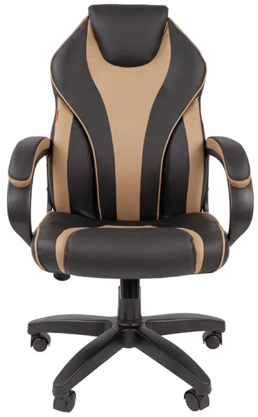 Офисное кресло Chairman 299 Россия экопремиум черный/бежевый