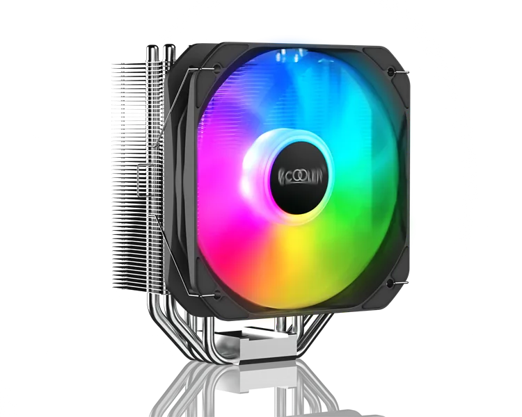 PCCooler GI-Paladin 400 ARGB S115X/1200/1700/AM4 (20 шт/кор, TDP 200W, 130mm PWM ARGB FAN, 4 тепловые трубки 6мм, 800-1600RPM, 18-28,6dBa)