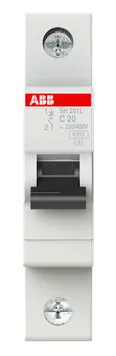 Выключатель автоматический ABB SH201L 2CDS241001R0204 20A тип C 4.5kA 1П 230/400В 1мод