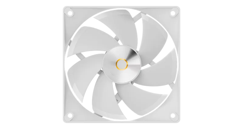 Ocypus Delta F12 WH, 120x120x25mm, 4-PIN PWM, 500-2000 RPM, 29 DBA MAX, HYDRO BEARING