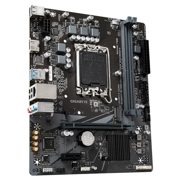 Материнская плата GIGABYTE H610M K DDR4, LGA1700, H610, 2*DDR4, HDMI,  2 SATA 6 Гб/с, M2, Audio, Gb LAN, USB 3.2, USB 2.0, mATX