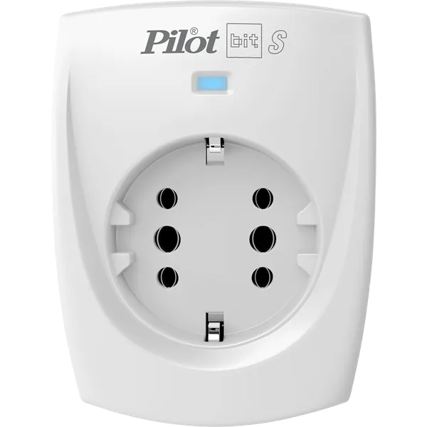 Сетевой фильтр ZIS PILOT BIT S, 1 розетка, 16А/3,5кВт, св.серый