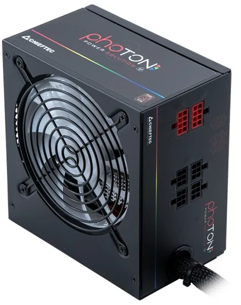 Chieftec CTG-650C-RGB (ATX 2.3, 650W, >85 efficiency, Active PFC, RGB Rainbow 120mm fan, Cable Management) Retail