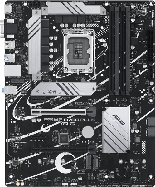 Материнская плата ASUS PRIME B760-PLUS, LGA1700, B760, 4*DDR5, HDMI+DP+VGA, 4xSATA3 + RAID, M2, Audio, Gb LAN, USB 3.2, USB 2.0, ATX; 90MB1EF0-M0EAY0