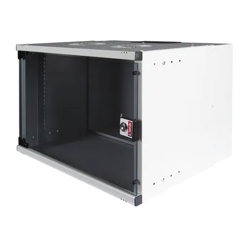LANDE SET SOHO 19" Телекоммуникационный настенный шкаф 4U, 540х400х237мм, стеклянная передняя дверь, предсобранный, цвет серый