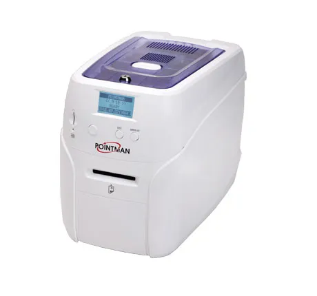 Принтер печати на пластиковых картах Pointman Nuvia N10, односторонний, ручная подача карт CR-80, USB2.0 (High-Speed), RS-232, Built in 10/100 Ethernet, ЖК дисплей