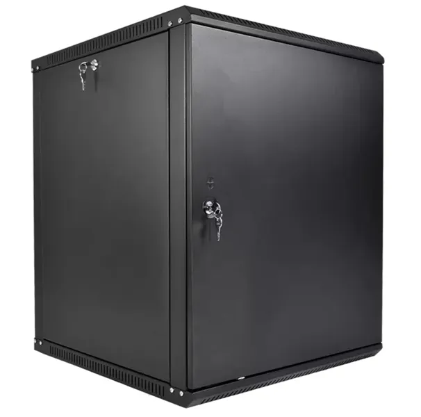 Шкаф ЦМО Шкаф телекоммуникационный настенный разборный ЭКОНОМ 18U (600  520) дверь металл, цвет черный