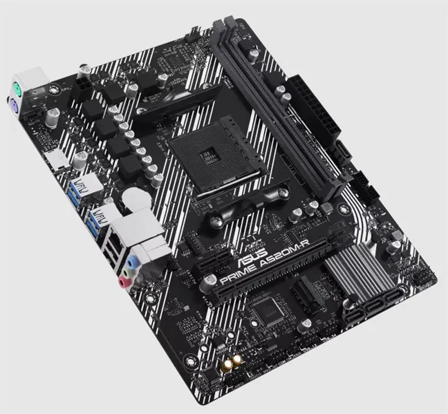 Материнская плата ASUS PRIME A520M-R, Socket AM4, A520, 2*DDR4,HDMI, 4SATA3 + RAID, Audio, Gb LAN, M2, USB 5Gbps, USB 2.0, COM*1 header (w/o cable), mATX ;90MB1H60-M0EAY0