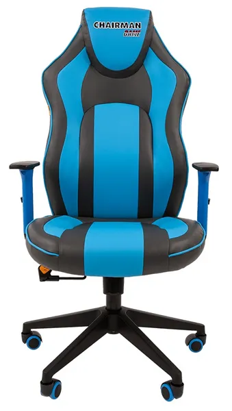 Офисное кресло Chairman   game 23 Россия экопремиум серый/голубой