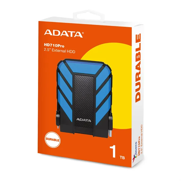 Жесткий диск A-Data USB 3.0 1Tb AHD710P-1TU31-CBL HD710Pro DashDrive Durable 2.5" синий