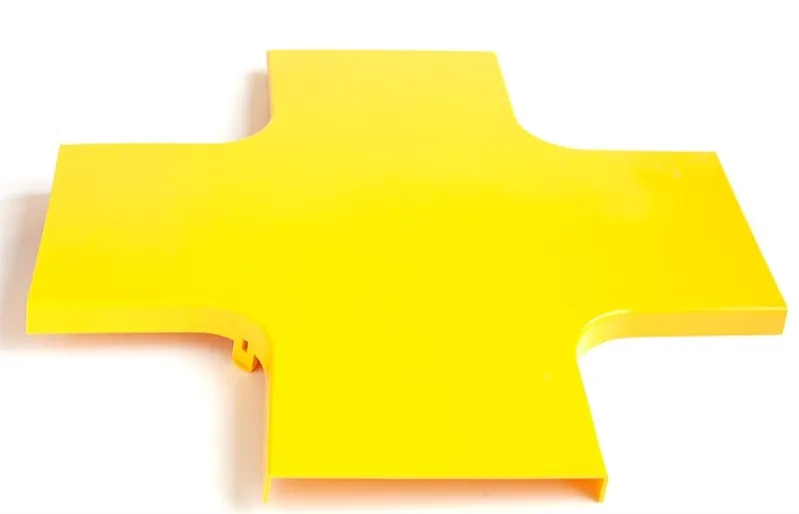 Крышка Х-соединителя оптического лотка 120 мм, желтая