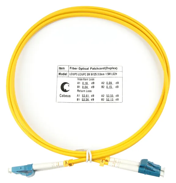 Cabeus FOP(d)-9-LC-LC-2m Шнур оптический duplex LC-LC 9/125 sm 2м LSZH