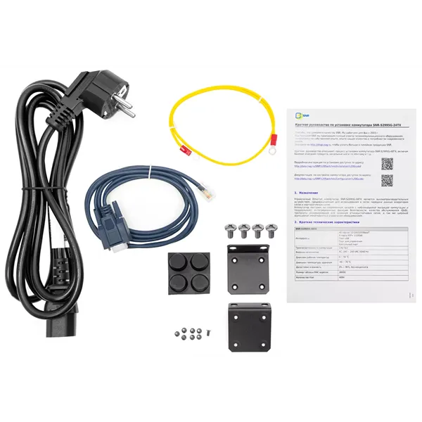 Коммутатор SNR Управляемый коммутатор уровня 3, 24 порта 10/100/1000Base-T и 4 порта 1/10GbE (SFP+).