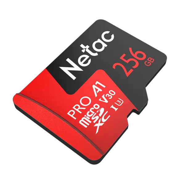 Носитель информации Netac P500 Extreme PRO 256GB MicroSDXC V30/A1/C10 up to 100MB/s, retail pack card only