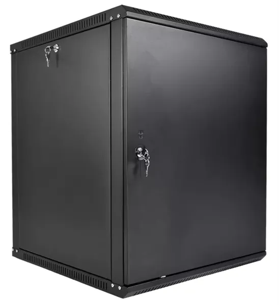 Шкаф ЦМО Шкаф телекоммуникационный настенный разборный ЭКОНОМ 12U (600  350) дверь металл, цвет черный