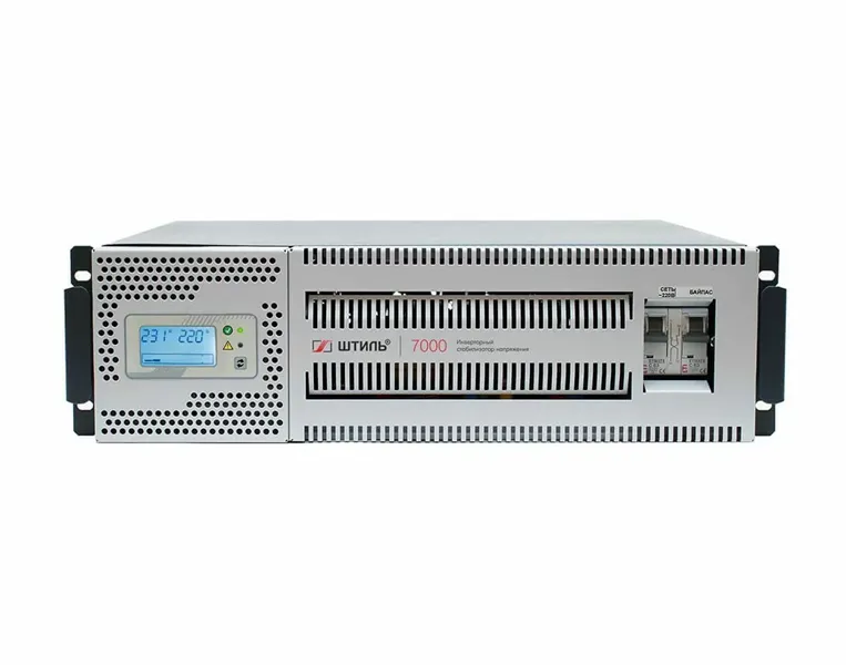 ШТИЛЬ Стабилизатора напряжения: 7000 ВА; 1 фазный; инверторный; вх 90-310В; вых 216/224В; универсальное