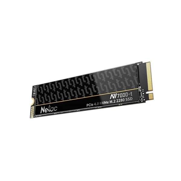 SSD накопитель Netac SSD NV7000-t 1TB PCIe 4 x4 M.2 2280 NVMe 3D NAND, R/W up to 7300/6600MB/s, OPS(R4K) 1000K/700K, TBW 640TB, slim heatspreader, 5y wty