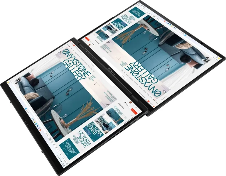 ASUS Zenbook Duo UX8406CA-QL221W Intel Core Ultra 7  255H 2.0 GHz 16GB 1TB PCIE G4 SSD Intel Arc Graphics 14" OLED WUXGA BEND GLARE TOUCH,400NITS(HDR) WIN11 HOME 1.39 kg Inkwell Gray