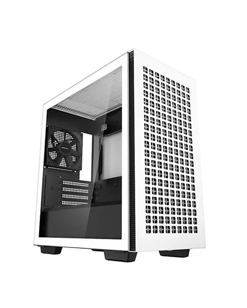 Корпус Deepcool CH370 WH без БП, боковое окно (закаленное стекло), белый, mATX