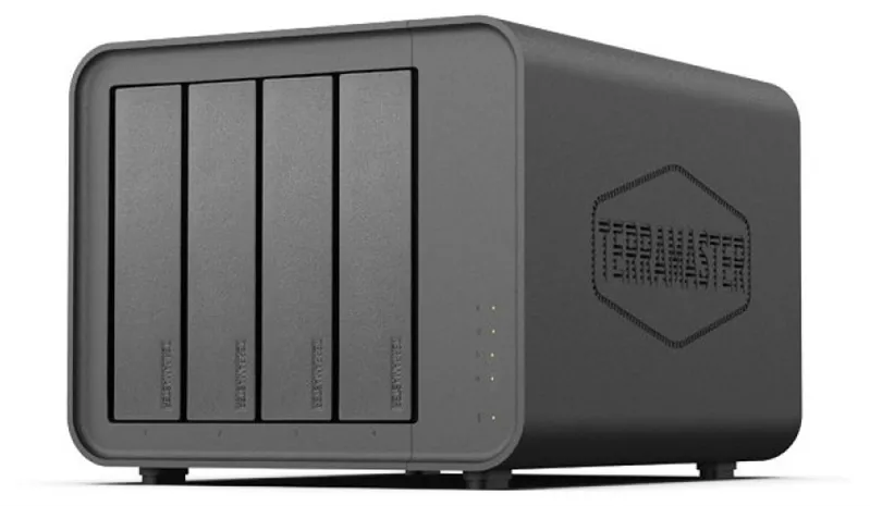 TerraMaster F4-412 tower NAS QC 1,7Ghz/2Gb/TRAID,JBOD,RAID0,1,10,5,6/up to 4 HS SATA(3,5' or 2,5')/2xUSB/1xGbE RJ-45/iSCSI/1xPS/1YW