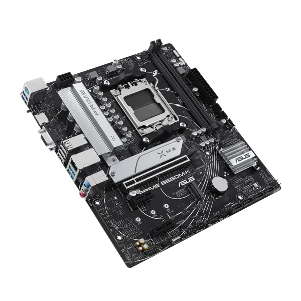 ASUS PRIME B650M-K, Socket AM5, B650, 2*DDR5, HDMI+VGA, 4xSATA 6+ RAID, 2xM2,  USB 3.2, USB 2.0, mATX; 90MB1F60-M0EAY0