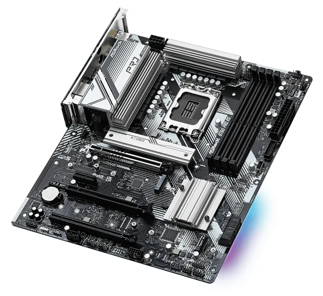 Материнская плата ASROCK B760 PRO RS, LGA1700, B760, 4*DDR5, HDMI+DP, 4xSATA3 6.0 (RAID), M.2 Socket, 4xUSB 3.2, 2xUSB2.0, Type-C, ATX; 90-MXBKS0-A0UAYZ