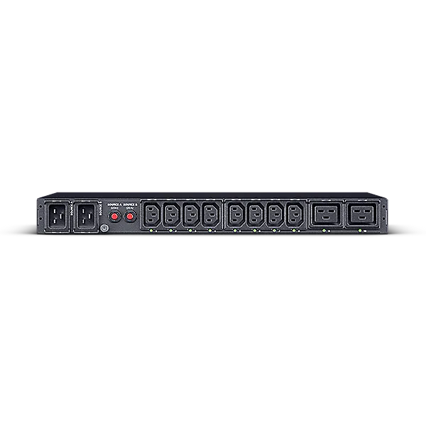 Панель питания распределительная CyberPower ATS CyberPower (PDU20SWHVIEC10ATNET) 1U type, 16Amp,SNMP, plug IEC 320 C20, (8) IEC 320 C13 (2) IEC 320 C19