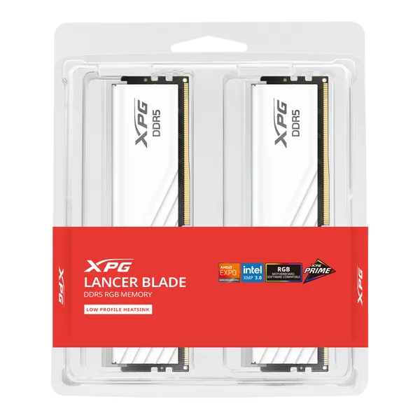 Память DDR5 2x16GB 6000MHz A-Data AX5U6000C3416G-DTLABRWH XPG Lancer RGB RTL PC5-48000 CL34 DIMM 288-pin 1.35В kit dual rank с радиатором Ret