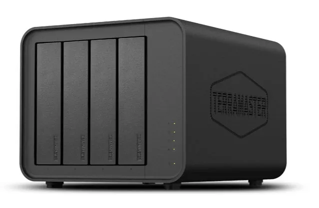 Система хранения данных TerraMaster F4-424 tower NAS QC 3,4Ghz/8Gb(32)/TRAID,JBOD,RAID0,1,10,5,6/up to 4 HDD SATA(3,5' or 2,5')/2xM.2 2280 NVMe/2xUSB3.2/HDMI/2x2,5GbE RJ-45/iSCSI/1xPS/1YW