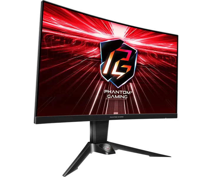 Монитор ASROCK 27" PG27Q15R2A VA 2560X1440 Curved 1500R 1 ms MPRT 550 cd 165 Hz VESA DisplayHDR400 DP HDMI*2 Swivel HAS Black