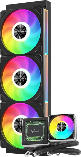 Formula V Line Cryo Wing Digi 360 BK, 360mm, LCD 2.73", 2x120mm, ARGB fans, LGA115X/1200/1700/1851/1366/2011/2066, AM3/AM4/AM5/Ryzen3/Ryzen5/Ryzen7/Threadripper/RT4