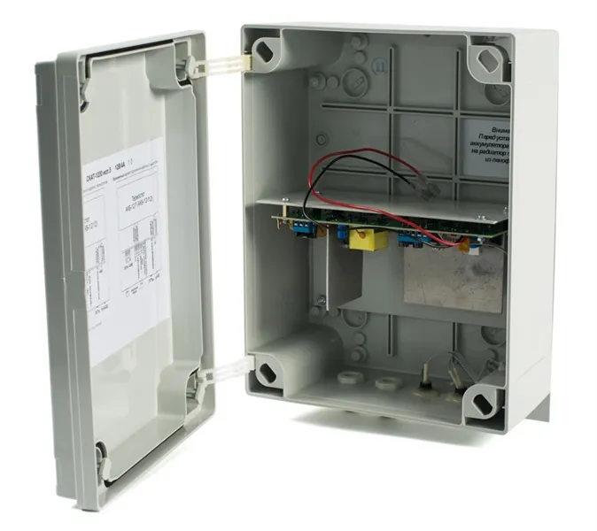 Профессиональные ИБП для систем безопасности (120) Бастион СКАТ-1200 исп.5 источник питания, 12В, 4А, термостат АКБ 12Ач, защита АКБ выхода