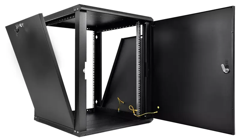Шкаф ЦМО Шкаф телекоммуникационный настенный разборный ЭКОНОМ 12U (600  350) дверь металл, цвет черный