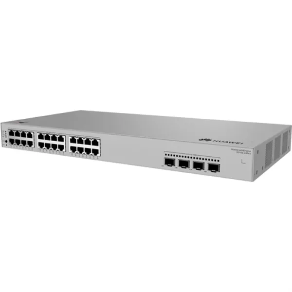 Коммутатор HUAWEI S310S-24P4J (L2+, 24*10/100/1000BASE-T ports (400 W PoE+), 4*2.5GE SFP ports, built-in AC power)