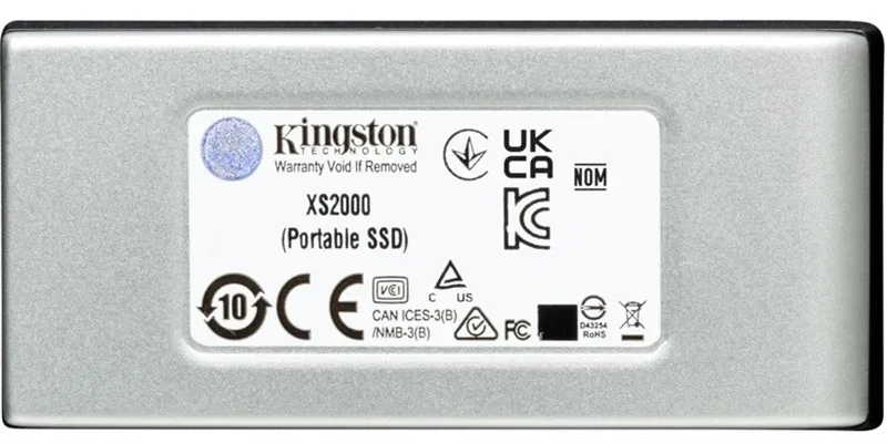 Kingston External SSD XS2000 BOC 1Tb USB 3.2 Gen 2x2 R2000/W2000MB/s Retail 1 year (SXS2000/1000GA)