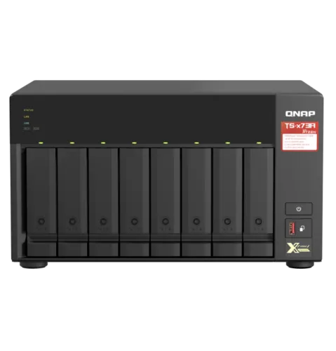 Сетевое хранилище NAS Qnap TS-873A-8G 8-bay настольный Ryzen V1500B