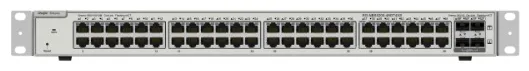 Ruijie Reyee 48-Port 10G L2+ Managed Switch, 48 Gigabit RJ45 Ports, 4 *10G SFP+ Slots,19-inch Rack-mountable Steel Case, Static Routing