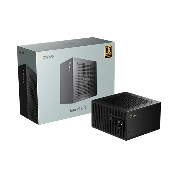 Ocypus Iota P1200, 1200W, APFC, 80+ Gold, ATX 3.1, Fully Modular, 120mm Fan (P1200-GF)