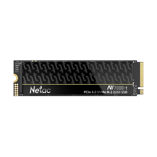 SSD накопитель Netac SSD NV7000-t 1TB PCIe 4 x4 M.2 2280 NVMe 3D NAND, R/W up to 7300/6600MB/s, OPS(R4K) 1000K/700K, TBW 640TB, slim heatspreader, 5y wty