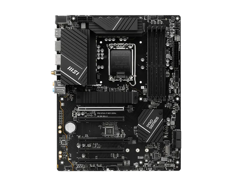 Материнская плата MSI PRO B760-P WIFI DDR4 Soc-1700 Intel B760 4xDDR4 ATX AC`97 8ch(7.1) 2.5Gg+HDMI+DP