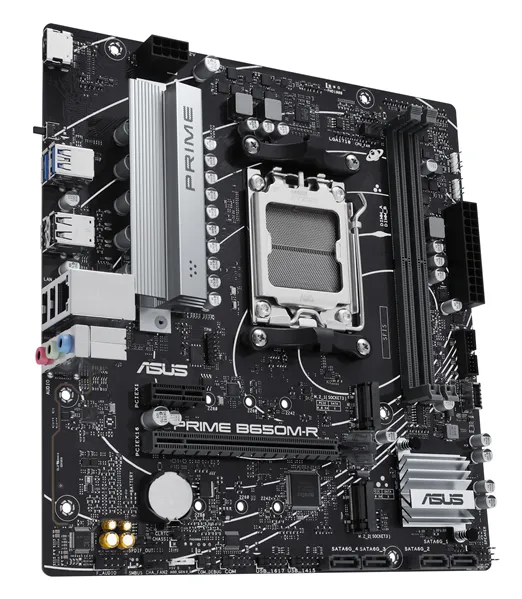 Материнская плата ASUS PRIME B650M-R, Socket AM5, B650, 2*DDR5, HDMI, 4xSATA 6+ RAID, 2xM2,  USB 3.2, USB 2.0, mATX; 90MB1H30-M0EAY0