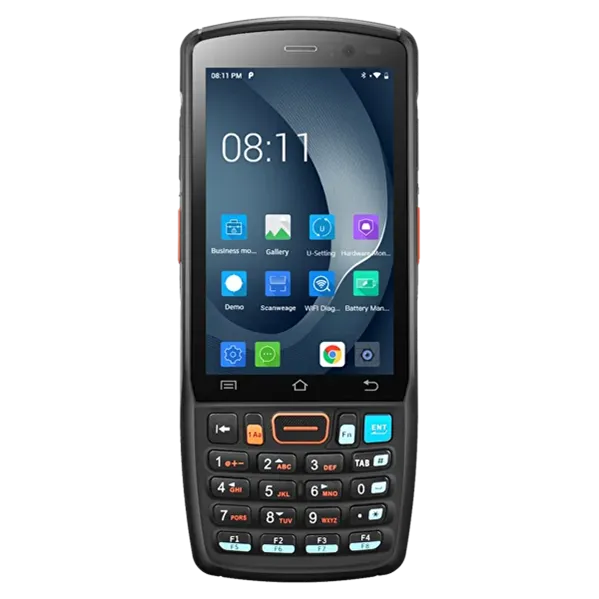 UROVO DT40S: Android 12 / 1.8 GHz / 8хCore, Cortex A53 / Qualcomm SD 450 / RAM 3 GB / ROM 32 GB / UROVO SE2030W /2D Imager / 4.0" / 480 x 800 / Bluetooth / GPS / Wi-Fi / 4500mah / IP 67 / 240 g / 27 к