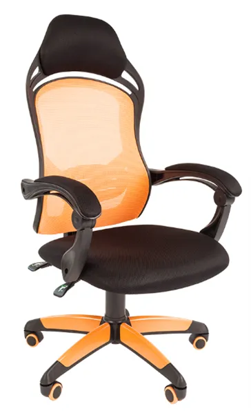 Офисное кресло Chairman    game 12  Россия черн.оранжевый