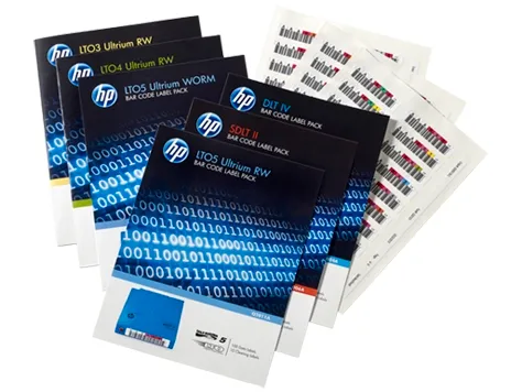 HPE Ultrium6  6,25Tb  bar code label pack (100 data + 10 cleaning) for C7976A (for libraries & autoloaders)