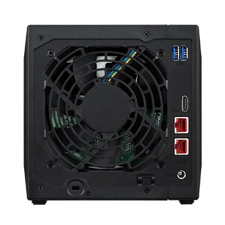 Cетевое хранилище ASUSTOR AS5404T 2-Bay NAS/Media player/Intel Celeron N5105 2.0GHz up to 2.9GHz, 4GB SO-DIMM DDR4, noHDD(HDD,SSD),/2x 2,5Gb (LAN)/3xUSB3.2,HDMI; 90IX01R1-BW3S40