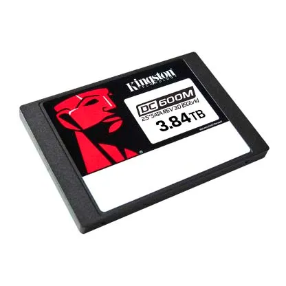 Твердотельный накопитель Kingston Enterprise SSD 3,84TB DC600M 2.5" SATA 3 R560/W530MB/s 3D TLC MTBF 2M 94 000/59 000 IOPS 7008TBW (Mixed-Use) 3 years