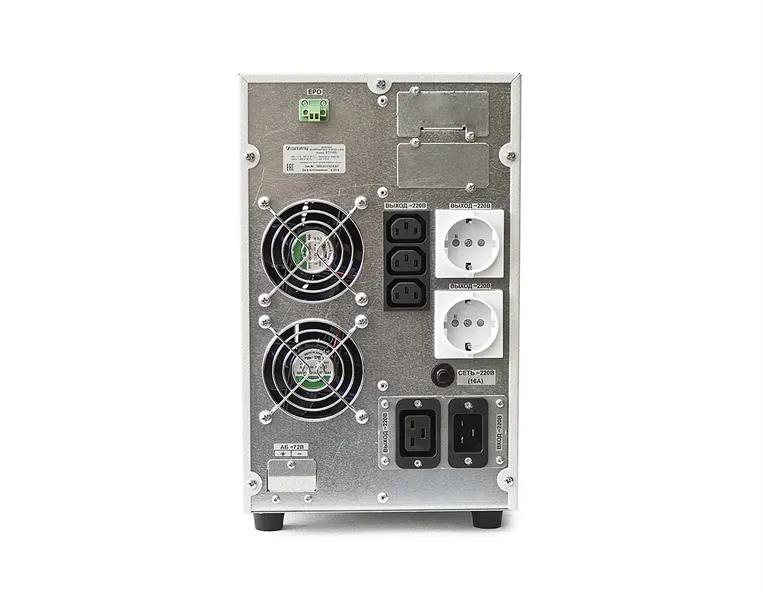 ШТИЛЬ ИБП 2000 ВА; 1 фазный; on-line; батарея: 72В, ext (no incl), ЗУ 4А; напольное