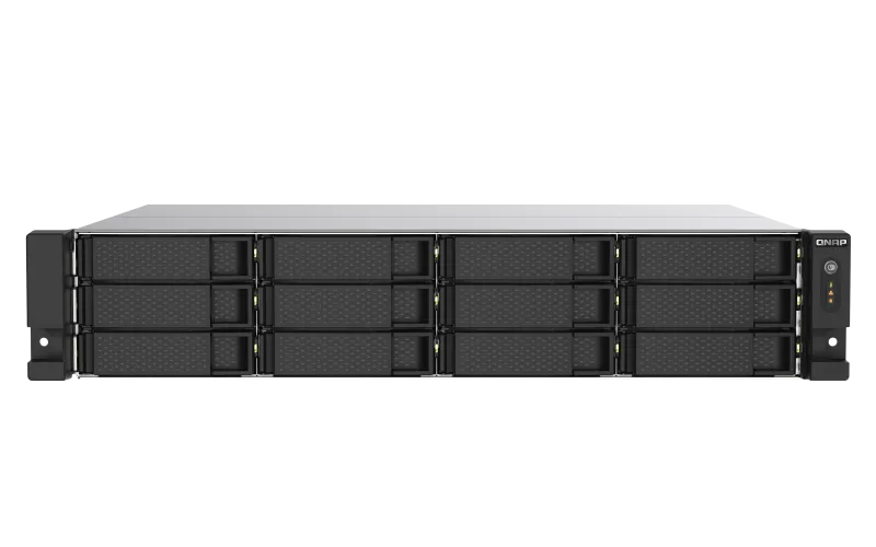 Сетевое хранилище NAS Qnap TS-1273AU-RP-8G 12-bay стоечный Ryzen V1500B
