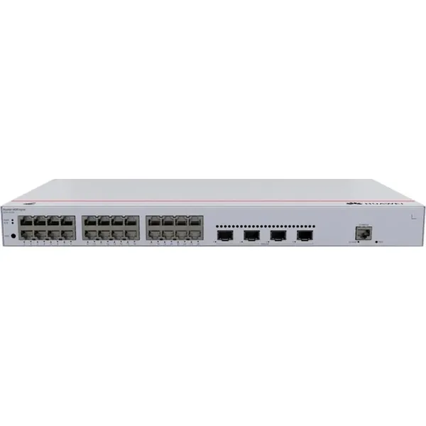 HUAWEI S220-24T4X (L2, 24*10/100/1000BASE-T ports, 4*10GE SFP+ ports, built-in AC power)